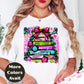 Neon Bow Christmas Tree Shirt or Sweatshirt – Bright Holiday Top S-4XL Plus Size - Multiple Colors