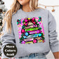 Neon Bow Christmas Tree Shirt or Sweatshirt – Bright Holiday Top S-4XL Plus Size - Multiple Colors