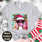 Bubblegum Santa Reindeer Christmas Shirt or Sweatshirt - Small-4XL and Plus Size - Multiple Colors