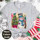 Snowman & Christmas Tree Shirt or Sweatshirt – Cute Holiday Top - Small-4XL and Plus Size – Multiple Colors