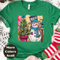 Snowman & Christmas Tree Shirt or Sweatshirt – Cute Holiday Top - Small-4XL and Plus Size – Multiple Colors
