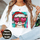 Fox in Santa Hat Christmas Shirt or Sweatshirt – Cute Holiday Top - Small - 4XL and Plus Size – Multiple Colors