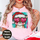 Fox in Santa Hat Christmas Shirt or Sweatshirt – Cute Holiday Top - Small - 4XL and Plus Size – Multiple Colors