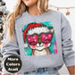 Fox in Santa Hat Christmas Shirt or Sweatshirt – Cute Holiday Top - Small - 4XL and Plus Size – Multiple Colors