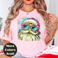 Retro Santa Heart Glasses Christmas Shirt or Sweatshirt – Cute Holiday Top Small - 4XL and Plus Size – Multiple Colors