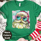 Retro Santa Heart Glasses Christmas Shirt or Sweatshirt – Cute Holiday Top Small - 4XL and Plus Size – Multiple Colors