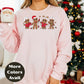 Nurse Gingerbread Christmas Shirt or Sweatshirt – Cute Holiday Nurse Top Small - 4XL and Plus Size – Multiple Colors
