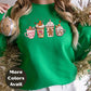 Gingerbread Coffee Christmas Shirt or Sweatshirt – Cute Holiday Mug Top Small - 4XL and Plus Size – Multiple Colors