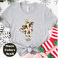 Christmas Lights Country Cow Shirt or Sweatshirt – Cute Holiday Farm Top Small - 4XL and Plus Size – Multiple Colors