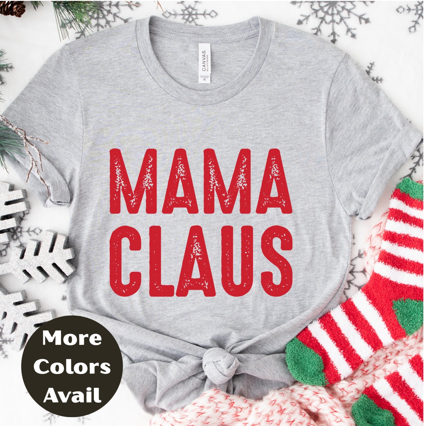 Mama Claus Shirt or Sweatshirt – Christmas Top Small - 4XL and Plus Size – Multiple Colors