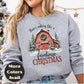 Farmhouse Christmas Shirt or Sweatshirt – Small-4XL Plus Size – Multiple Colors – Rustic Barn Holiday Top