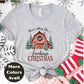 Farmhouse Christmas Shirt or Sweatshirt – Small-4XL Plus Size – Multiple Colors – Rustic Barn Holiday Top
