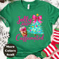 Jolly and Caffeinated Christmas Shirt or Sweatshirt – Small-4XL and Plus Size – Coffee Lover Holiday Top – Multiple Colors