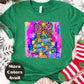 Leopard Bow Christmas Tree Shirt or Sweatshirt – Small-4XL and Plus Size – Bright Holiday Top – Multiple Colors