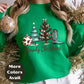 Howdy Christmas Shirt or Sweatshirt – Small-4XL and Plus Size – Cowgirl Christmas Tree & Boot – Multiple Colors