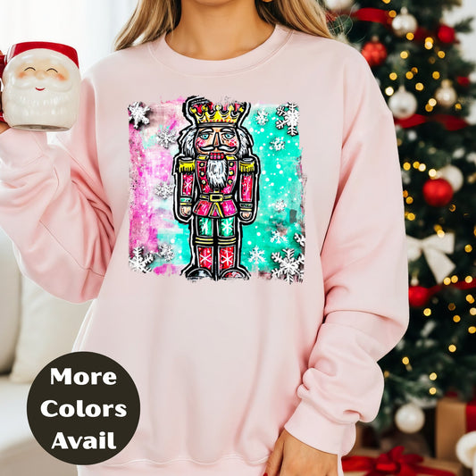 Nutcracker Christmas Shirt or Sweatshirt – S-4XL Plus Size – Classic Festive Nutcracker – Multiple Colors