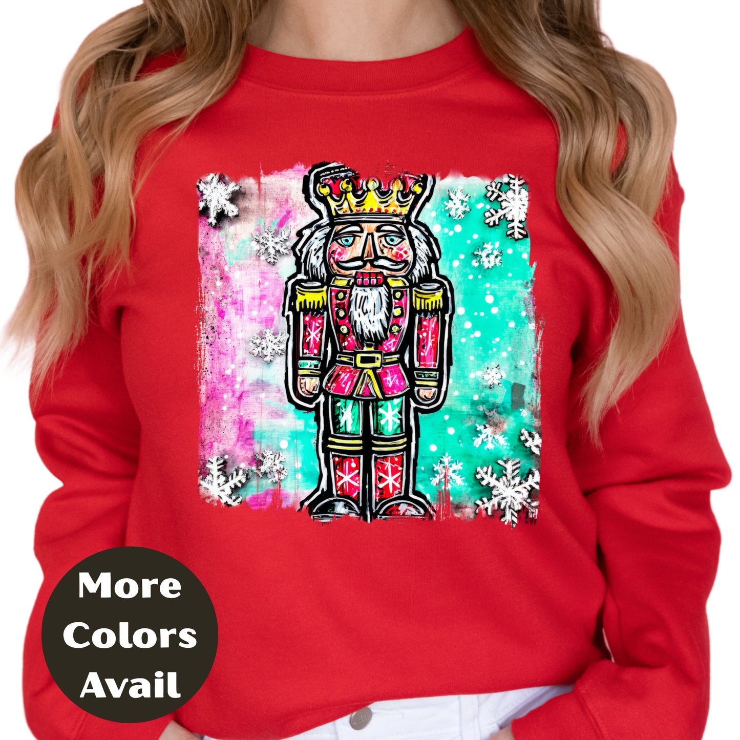 Nutcracker Christmas Shirt or Sweatshirt – S-4XL Plus Size – Classic Festive Nutcracker – Multiple Colors