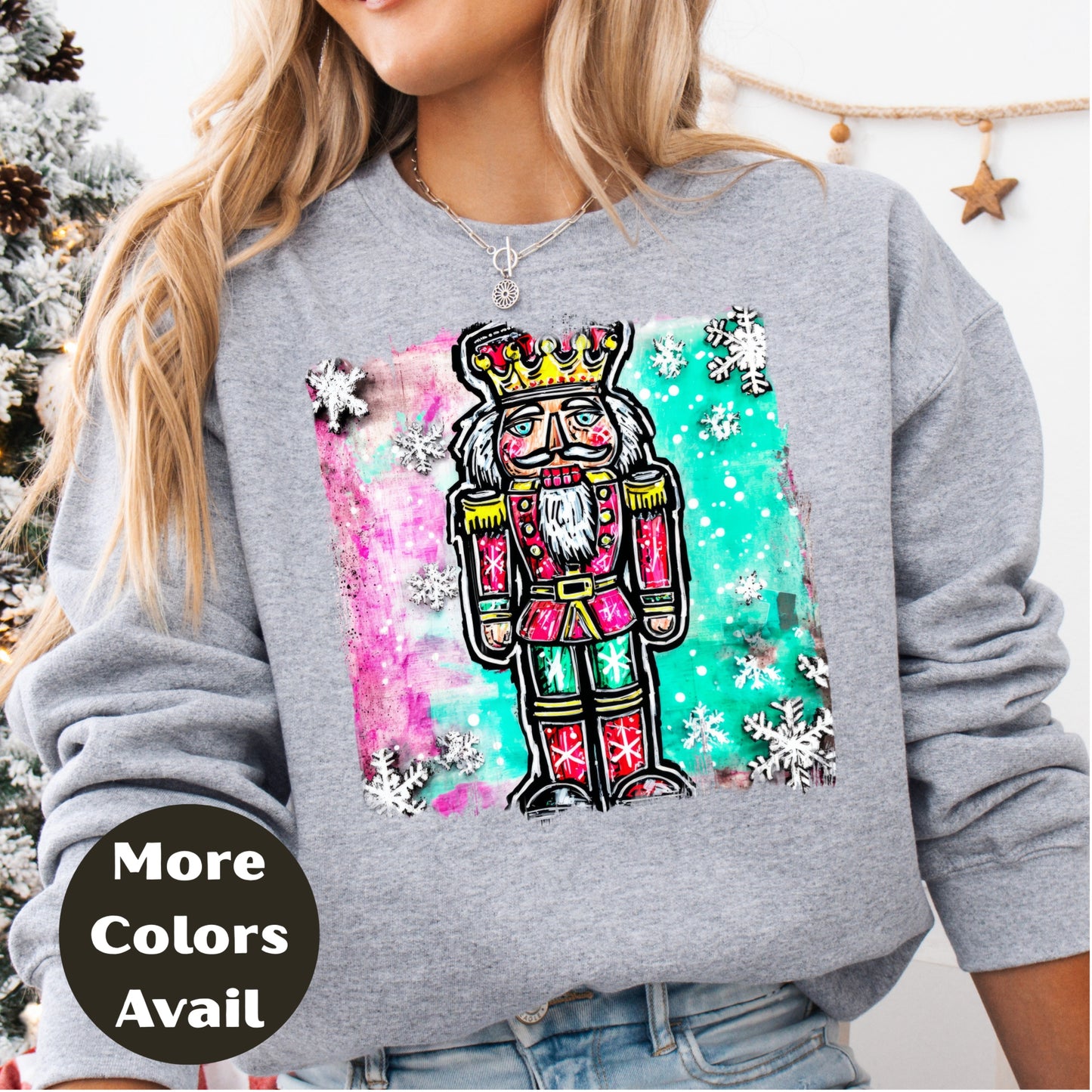 Nutcracker Christmas Shirt or Sweatshirt – S-4XL Plus Size – Classic Festive Nutcracker – Multiple Colors