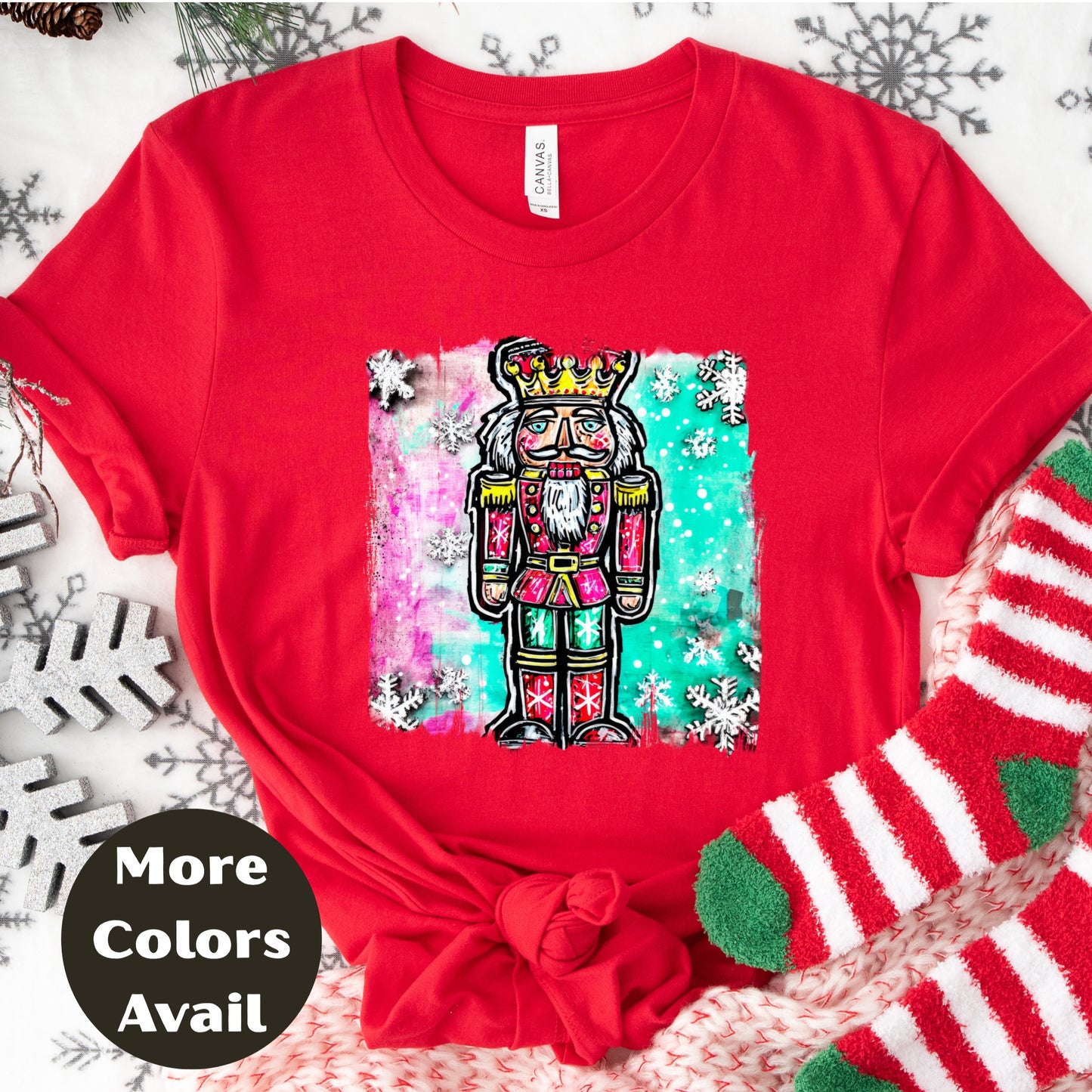 Nutcracker Christmas Shirt or Sweatshirt – S-4XL Plus Size – Classic Festive Nutcracker – Multiple Colors
