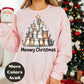 Meowy Christmas Shirt or Sweatshirt – S-4XL Plus Size – Cute Cat Christmas Tree – Multiple Colors