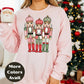 Pastel Nutcracker Trio Christmas Shirt or Sweatshirt – Small-4XL and Plus Size – Ballet Holiday Top – Multiple Colors