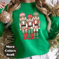 Pastel Nutcracker Trio Christmas Shirt or Sweatshirt – Small-4XL and Plus Size – Ballet Holiday Top – Multiple Colors