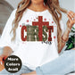 Merry CHRISTmas Cross Shirt or Sweatshirt – Rustic Plaid Christian Christmas Top – S-4XL Plus Size – Multiple Colors