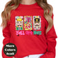 Y’all Are Nuts Nutcracker Christmas Shirt or Sweatshirt – Cute Pastel Holiday Tee – Small-4XL and Plus Size – Multiple Colors