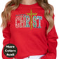 Merry Christmas Christian Cross Shirt or Sweatshirt – Religious Christmas Graphic Tee Small-4XL and Plus Size – Multiple Colors