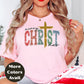 Merry Christmas Christian Cross Shirt or Sweatshirt – Religious Christmas Graphic Tee Small-4XL and Plus Size – Multiple Colors