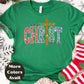 Merry Christmas Christian Cross Shirt or Sweatshirt – Religious Christmas Graphic Tee Small-4XL and Plus Size – Multiple Colors