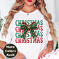 Christmas Bow Shirt or Sweatshirt – CHRISTMAS Graphic Tee – Small-4XL and Plus Size – Multiple Colors