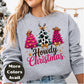 Howdy Christmas Shirt or Sweatshirt – Western Cowgirl Christmas Trees Top – Small-4XL Plus Size – Multiple Colors