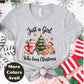 Just a Girl Who Loves Christmas Shirt or Sweatshirt – Santa, Christmas Tree & Gingerbread Top - Small-4XL and Plus Size – Multiple Colors